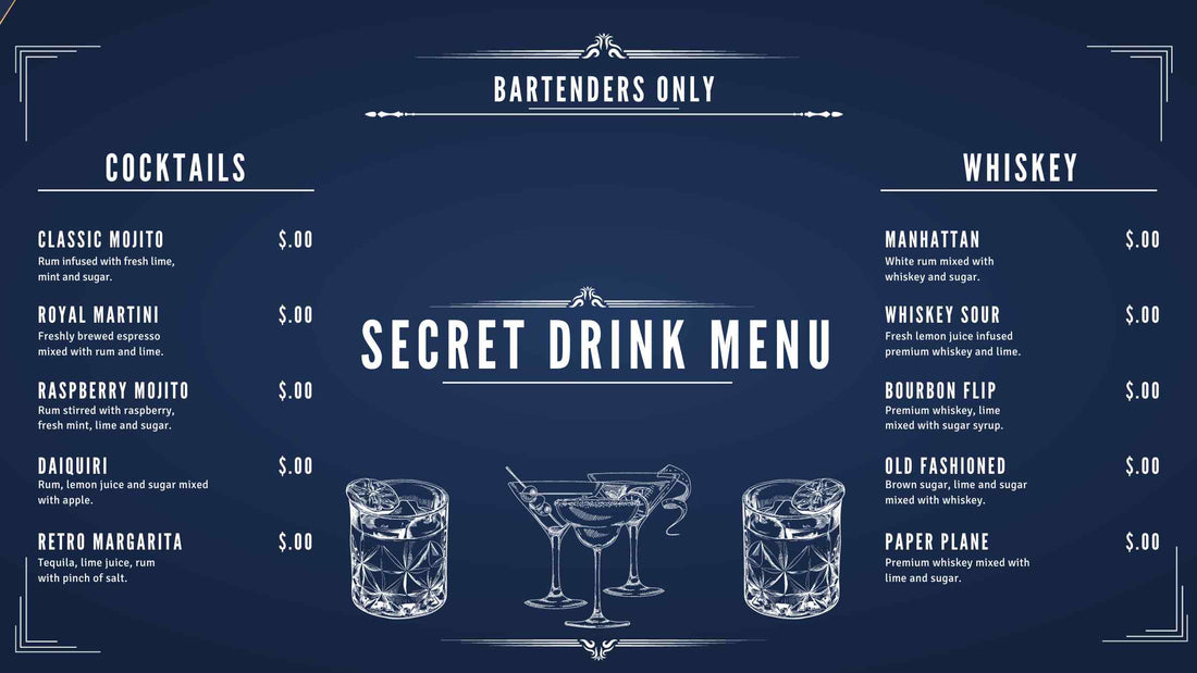 Drinks Bartenders don't want you to know